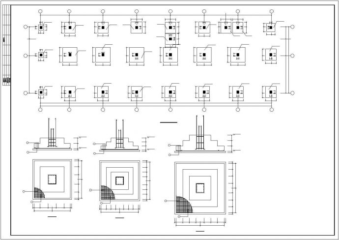 山东某房地产公司框架结构综合楼cad设计图_图1
