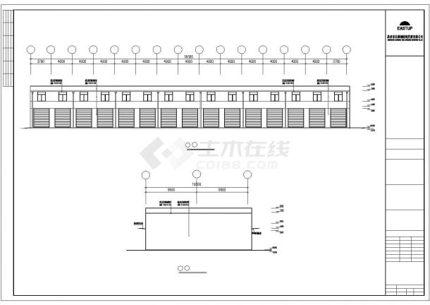 陕西闽泰钢结构工程设计CAD图纸-图二