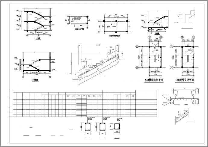 某地商业铺钢结构工程设计CAD图纸_图1