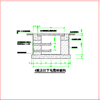 电缆沟大样及电缆沟盖板CAD设计图纸_图1