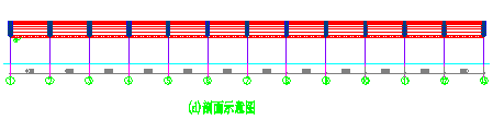 管桁架cad结构设计详图-图二