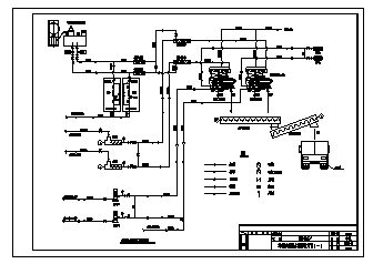 某污水处理厂水处理工艺设计cad图_污水处理厂施工-图二