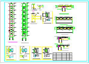 老小区多层住宅加装钢结构电梯CAD施工图纸-图一