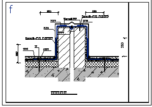 某地建筑顶层屋顶防水CAD设计施工图-图二