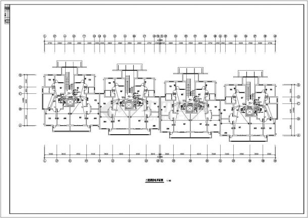 某小区 十二层住宅电气CAD图-图二