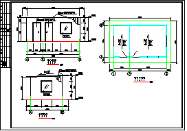 某简易活动板房结构cad设计施工图纸_图1