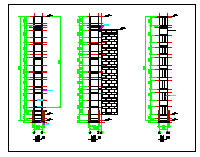 室外观光电梯钢结构井道工程cad设计竣工图-图一