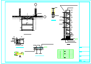 室外加电梯建筑结构设计cad施工图纸-图一