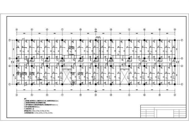 6层框架凹字形教学楼毕业设计（计算文件、部分建筑、结构图）-图一