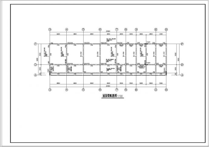 某4层框架结构幼儿园建筑cad结构图纸_图1