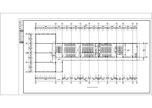 某2570平方米四层砖混结构中学教学楼建筑结构方案图-图二