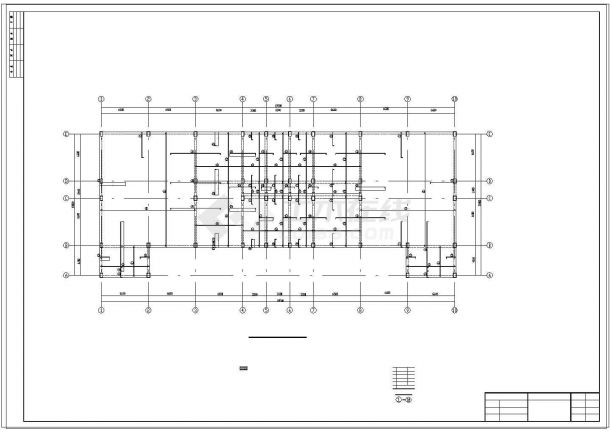 土木工程毕业设计_办公楼设计_[学士]六层框架结构办公楼毕业设计（含结构cad设计、计算书、内力组合表格）-图二