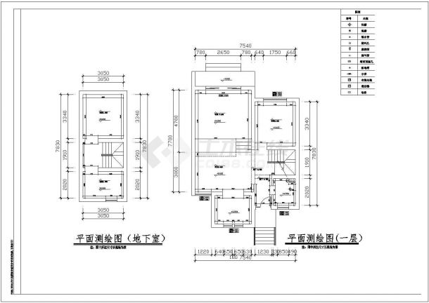 南京某校区多层别墅楼装饰施工CAD图全套图纸-图二