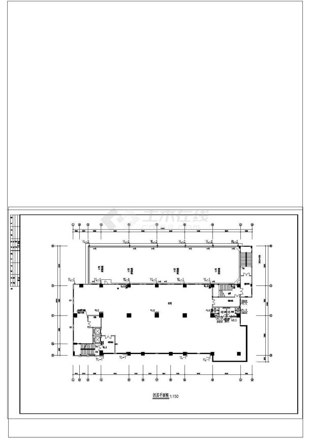 厂房设计_某高层厂房给排水设计详细cad图纸-图二