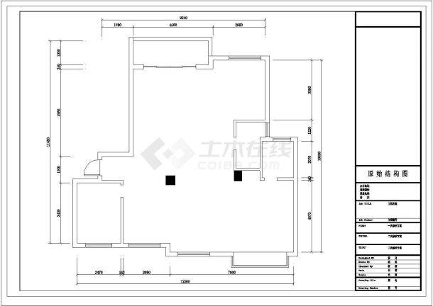 某地现代风格样房装修方案设计cad施工图-图一