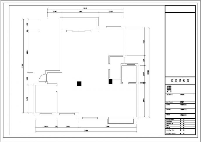 某地现代风格样房装修方案设计cad施工图_图1