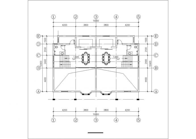 滁州市某村镇256平双层混合结构单体别墅平立面设计CAD图纸（含夹层）_图1