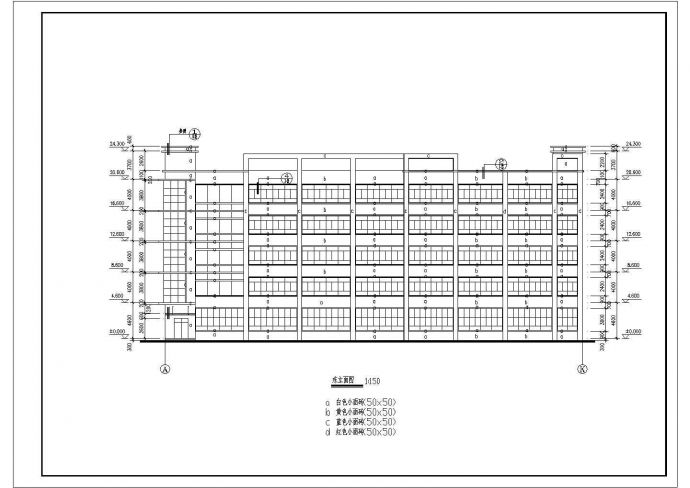某5层现代风格厂房建筑设计CAD施工图_图1