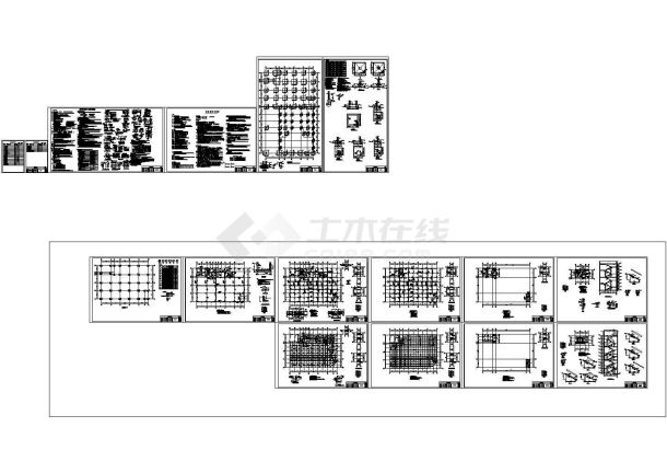 [南昌]钢混结构4s店结构施工图-图一