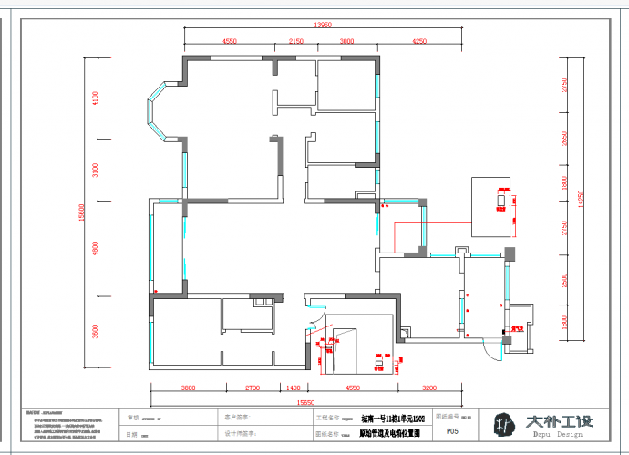成都现代中式三居室住宅室内设计全套装修图CAD图纸_图1