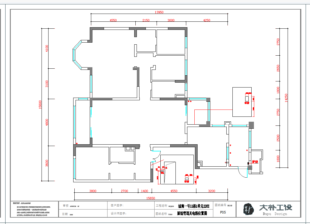 成都现代中式三居室住宅室内设计全套装修图CAD图纸