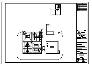 某县医院污水处理工程施工cad图_污水处理施工-图一