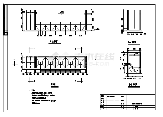 某中成药厂废水处理全套设计cad图_废水处理施工-图一