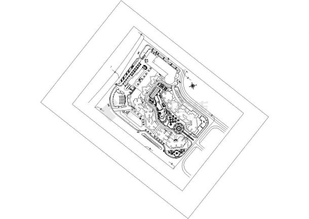 小型小区规划图1张CAD-图一