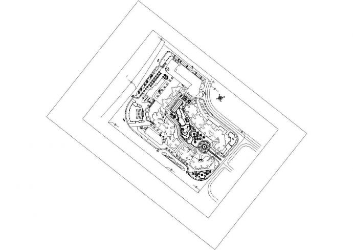 小型小区规划图1张CAD_图1