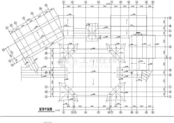 南京某生态园垂钓休息区全套施工设计cad图纸-图一
