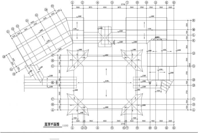 南京某生态园垂钓休息区全套施工设计cad图纸_图1