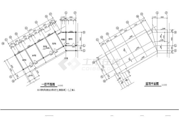 南京某生态园垂钓休息区全套施工设计cad图纸-图二