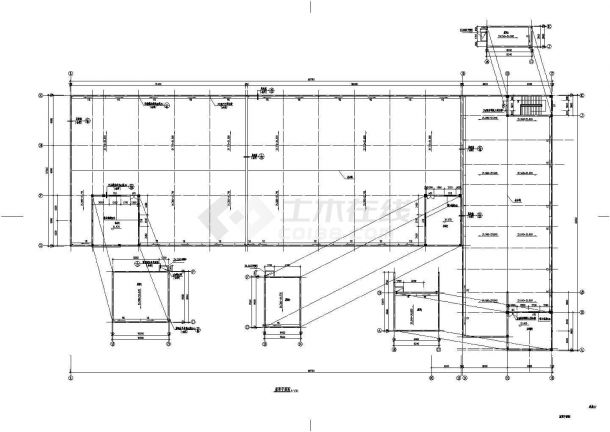 某五层框架结构厂房建筑设计施工详图-图一