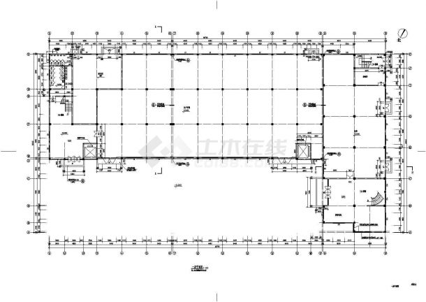 某五层框架结构厂房建筑设计施工详图-图二