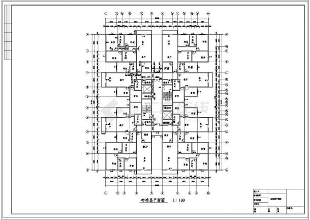 土木工程毕业设计_[学士]某高层点式住宅毕业设计(含计算书、建筑结构cad设计图)-图二