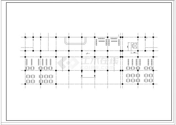 土木工程毕业设计_[学士]某高校5层框架图书馆毕业设计（含计算书建筑、结构cad图）-图二
