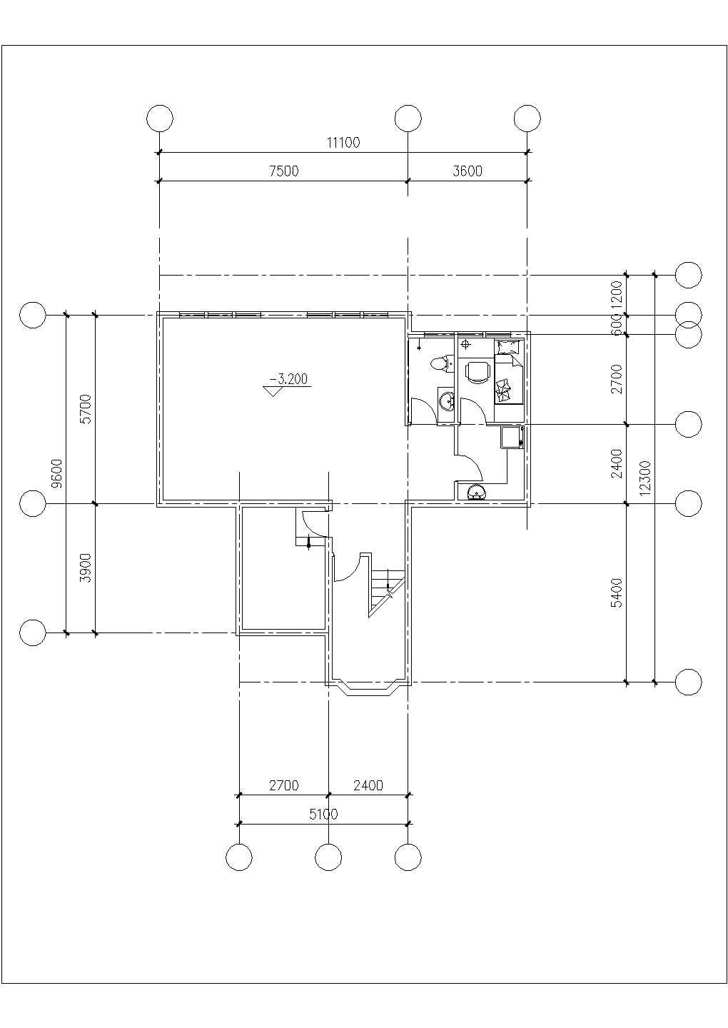 贵阳市某休闲山庄400平米双层砖混结构独栋别墅建筑设计CAD图纸