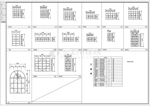 芜湖市城阳花园小区2层混合结构单体别墅建筑设计CAD图纸（含结构图）-图一