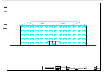 5526平米五层中学教学楼毕业设计（计算书、施组、建筑、结构图）-图二