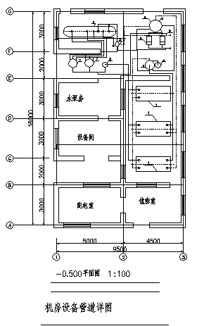 土木工程毕业设计_某市某肉类冷藏库设计cad图(含毕业设计，共十二张)-图一