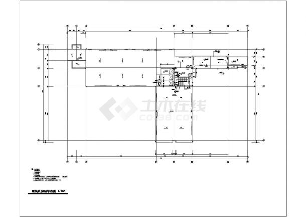 衢州职业技术学院一期图书馆建筑设计CAD图纸-图一