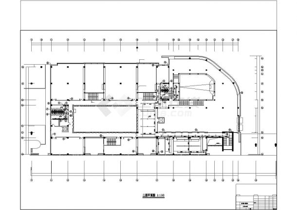 图书馆给排水建施cad图，共九张-图一