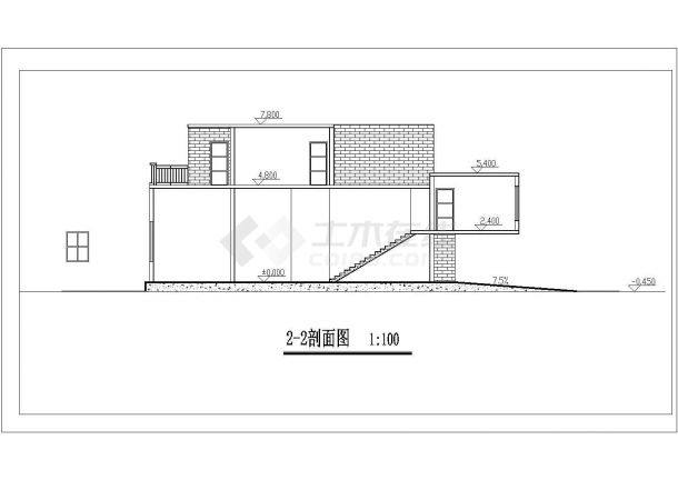 阳泉市兴兰花园小区3层框混结构单体别墅建筑设计CAD图纸（含效果图）-图一