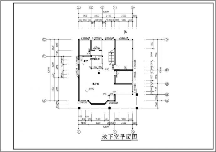 南京浦口某精品小型别墅楼全套建筑施工设计CAD图纸_图1