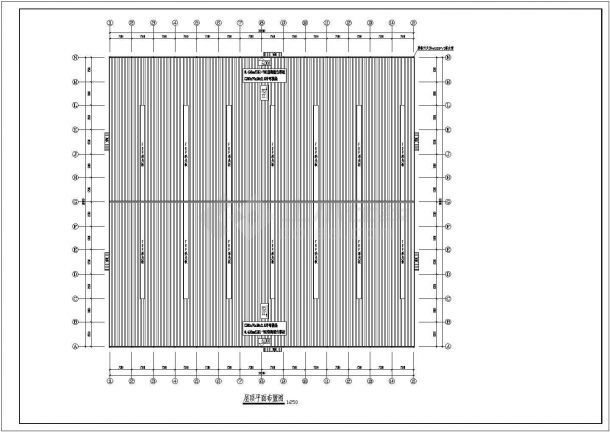 某地单层钢结构厂房建筑设计cad施工图-图二