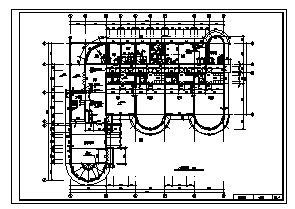2200平方米米三层框架结构小区纵横幼儿园建施cad图，共七张_图1