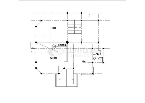 310平米3层砖混结构独栋别墅建筑设计CAD图纸（含总图和结构设计图）-图一