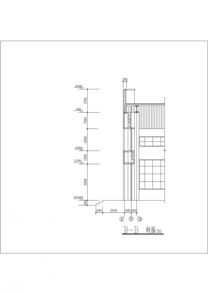 某生产车间厂房建筑设计cad施工图_图1