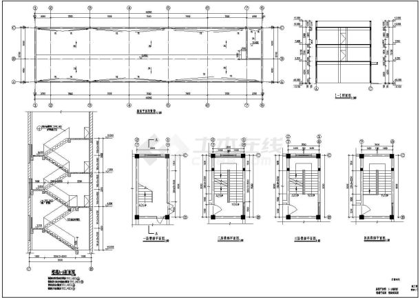 某地车间建筑设计CAD平面布置参考图-图一