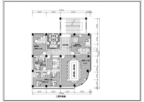 办公楼设计_某电脑软件开发公司三层办公楼室内装修设计cad全套施工图（含设计说明）-图一